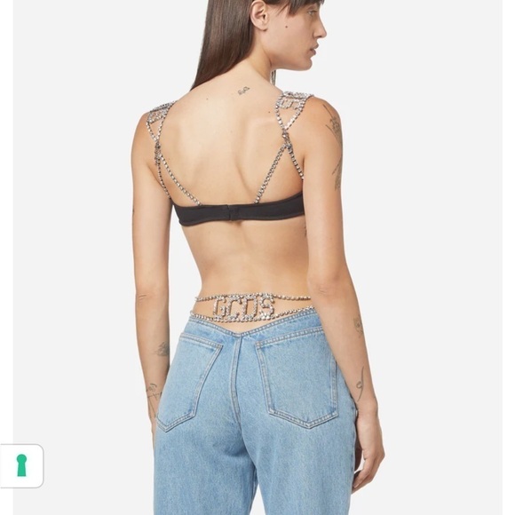 GCDS-BLING JERSEY BRA NWT - Picture 3 of 12